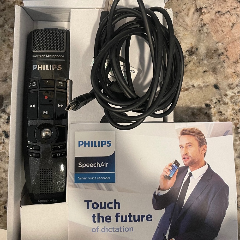 Philips SpeechAir Smart Voice Recorder Dictation Microphone